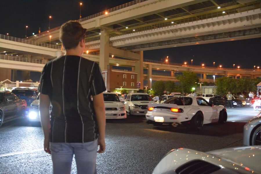 Tokyo: Daikoku JDM Car Meet Tour + LibertyWalk & Autobacs! - Rainbow Bridge and Tokyo Tower city lights: the payoff moments