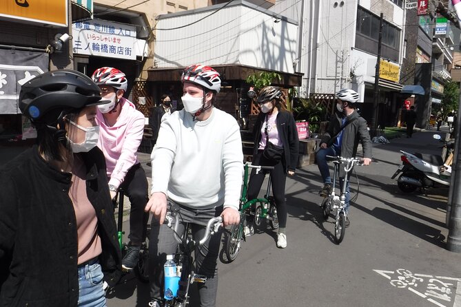 Tokyo downtown bicycle tour Tokyo Backstreets Bike Tour - Kyojima Minami Park, old-school shopping and daily life