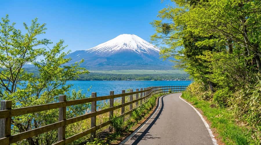 Tokyo: Full-Day Tour of the Six Majestic Spots of Mt Fuji - Hirano Beach at Lake Yamanaka: the morning reflections you plan around