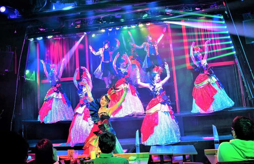 Tokyo GINZA: KONPARU Japanese Cabaret Show with Drink - Ginza at night, KONPARU in the spotlight