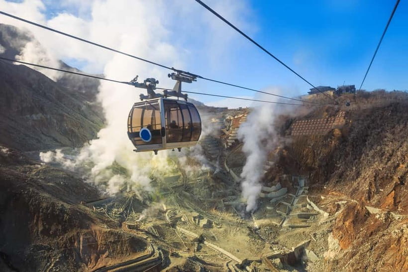 Tokyo: Hakone Fuji Day Tour w/ Cruise, Cable Car, Volcano - Hakone Ropeway Up Mount Hakone and the Second Fuji Angle