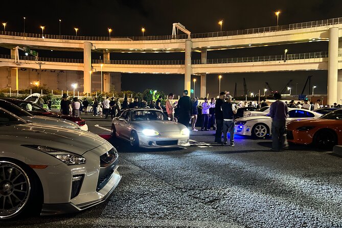 Tokyo JDM Car Meet Experience in Daikoku PA - Stop 4: Tokyo Tower night photos, with observation admission not included