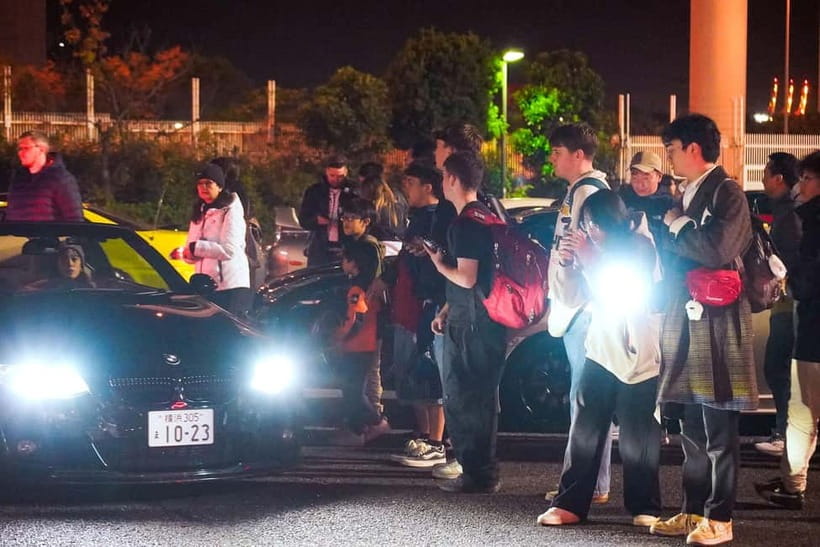 Tokyo: Legendary JDM CAR Daikoku Underground Meetup - APIT Shinonome (A-PIT Super Autobacs): the tuning shop stop that feels like a cheat code