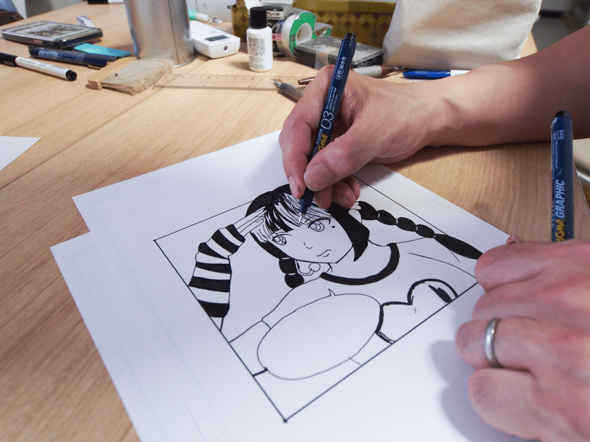 Tokyo: Manga Drawing Workshop Guided by Pro Manga Artist - Materials, speed, and how they handle different skill levels