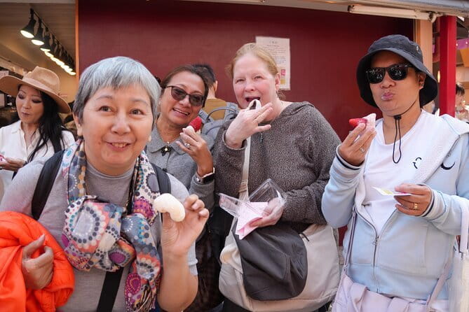 Tokyo Morning Tour : Meiji Shrine, Asakusa and Fish Market - Tsukiji Jogai Market, Sweet Mochi, and Savory Bites You Can Grab Fast