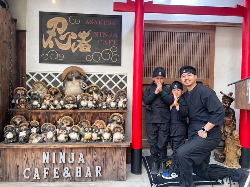 Tokyo: Ninja Experience Cafe Asakusa - Three Ninja Weapons in 90 Minutes: Shuriken, Blowgun, Replica Sword