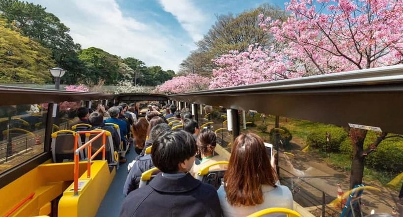 Tokyo: Open Top Panoramic Sightseeing Bus with Audio Guide - Getting on the bus near Tokyo Station, without the stress
