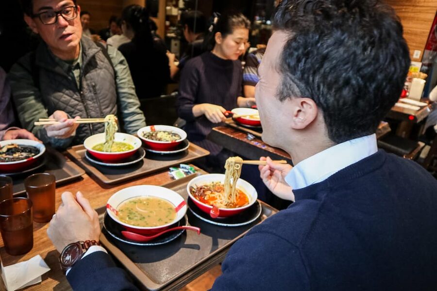Tokyo: Ramen Tasting Tour with 6 Mini Bowls of Ramen - Eating smart during 3 hours and about 3 kilometers of walking