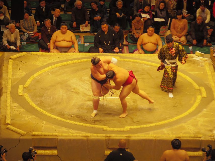 Tokyo: Sumo Tournament Tour with Chair Seat Tickets - The real value is the guide: ceremonies, wrestler stories, and how to cheer