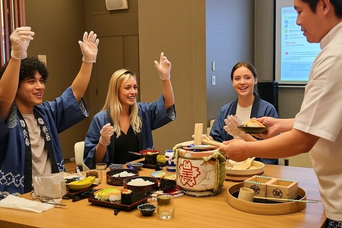 Tokyo Sushi Making Class : Sake Ceremony & Matcha Experience - Key highlights you will feel right away