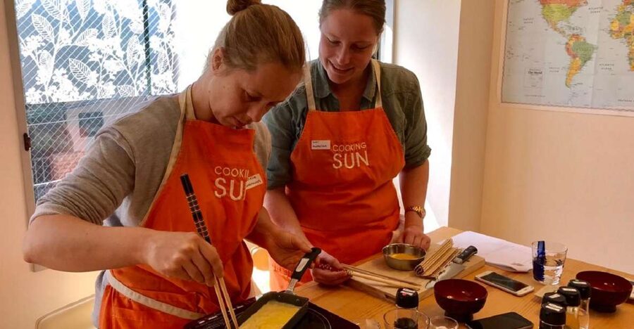 Tokyo: Wagyu and 7 Japanese Dishes Cooking Class - Inside the studio: homey cooking, real tools, and no stress
