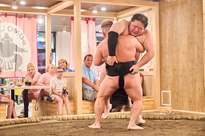 TokyoSumoShow, ChickenHotPot, and Mochi-Pounding by Pro Wrestlers - Key things you’ll notice at SUMOLAND